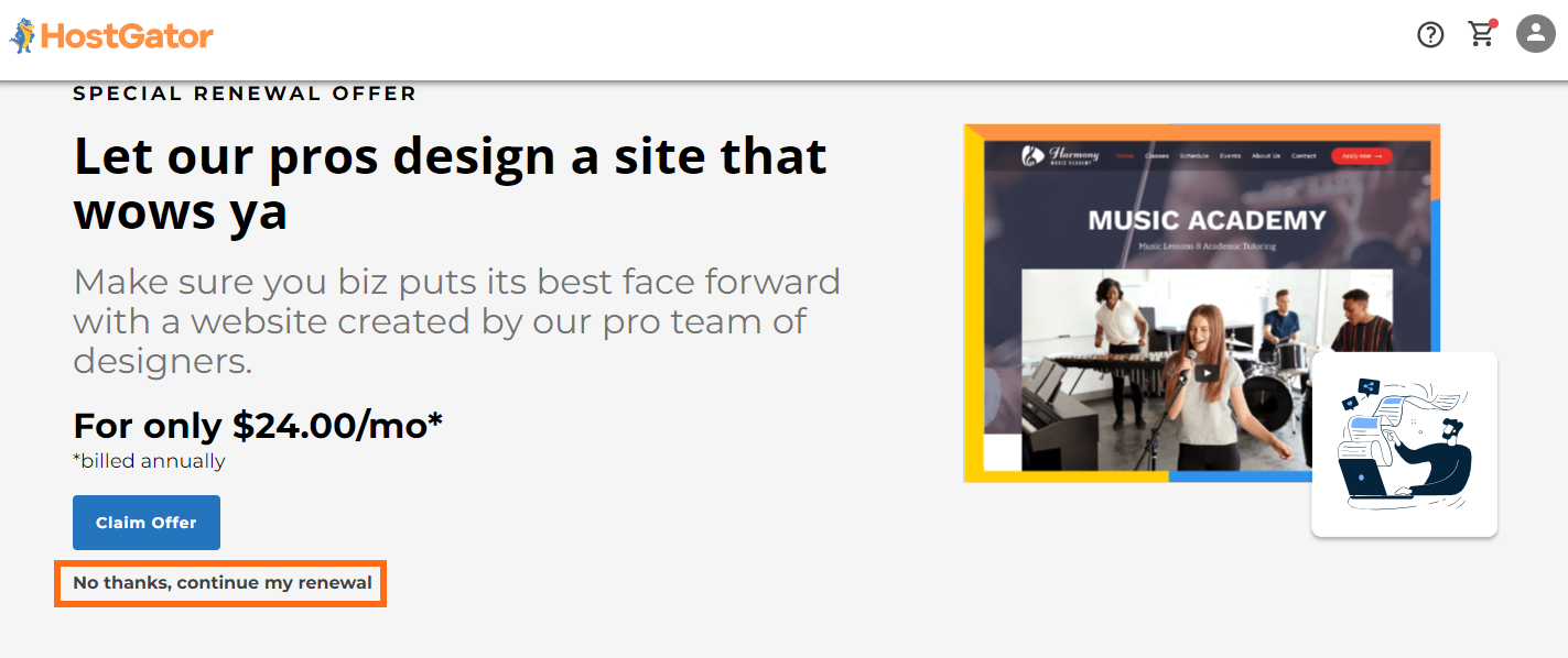 Customer Portal - Special Renewal Offer