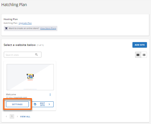 Customer Portal - Hosting package&#39;s Settings
