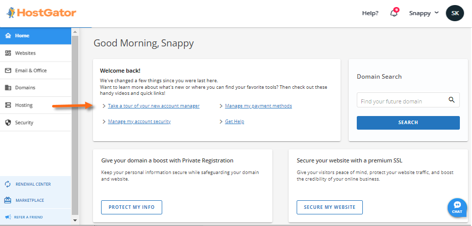 Customer Portal - Home - Quick Links