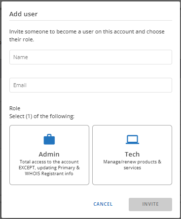 Customer Portal - Add User Details and Role