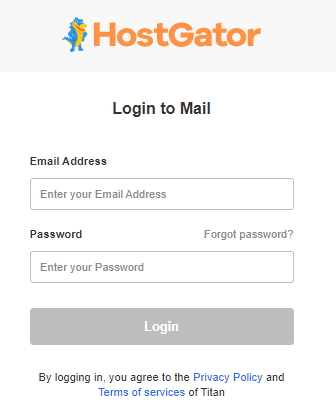 Professional Email - Enter username and password