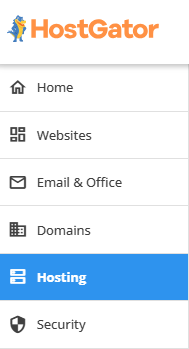Left Navigation Menu Hosting