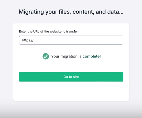 Your migration is complete