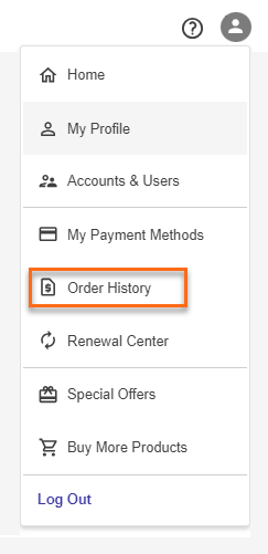 HostGator Order History