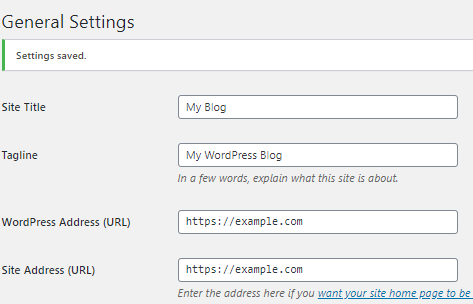 WordPress 成功确认提示