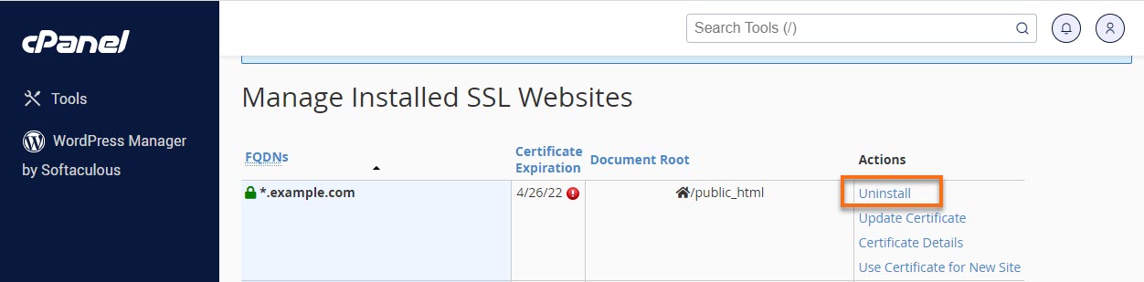 SSL/TLS - 卸载证书