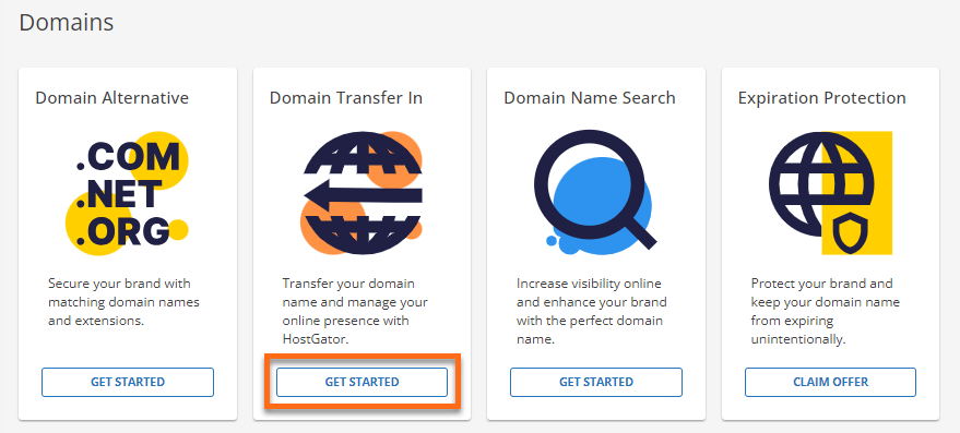Domain Transfer In - Get Started