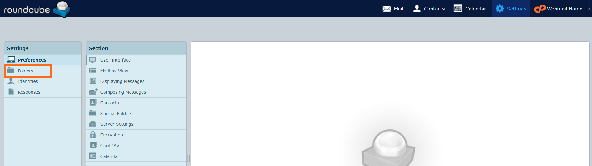 HostGator Roundcube webmail settings