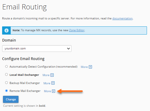 Email Routing - Remote Settings
