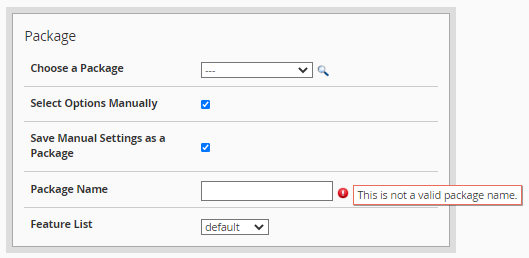 WHM - Create a New Account