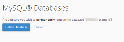 Delete Database