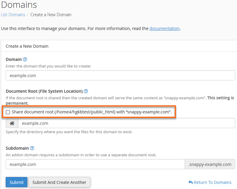 Deselect the checkbox