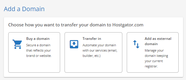 Add as external domain