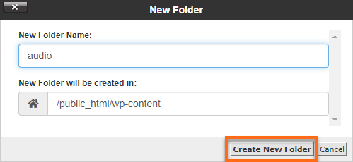 create new folder