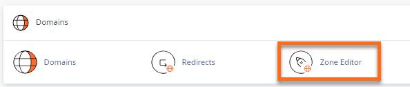 cPanel - Zone Editor