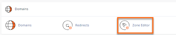 cPanel - Zone Editor