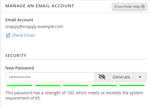 Manage an Email Account