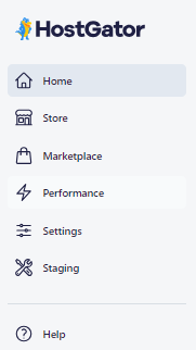 WordPress Dashboard - HostGator plugin - leftenu
