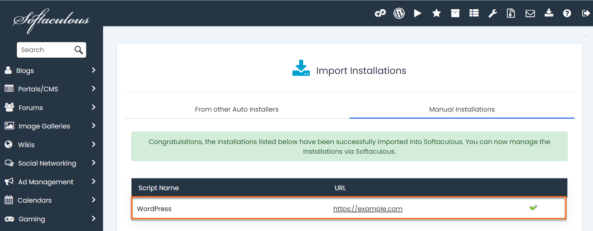 Imported Installation