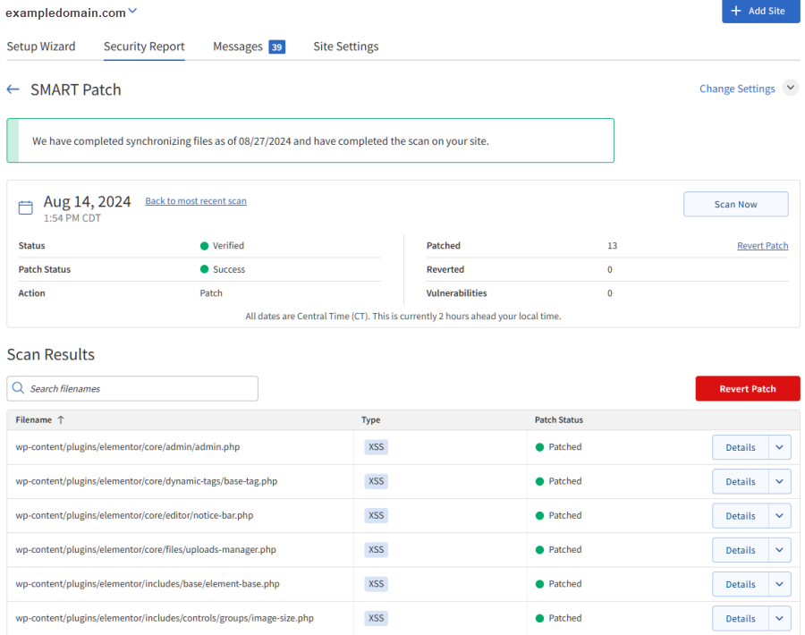 SiteLock - SMART Patch