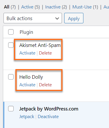 WordPress reactivate plugin