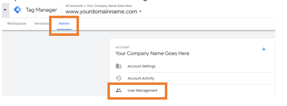 User management section