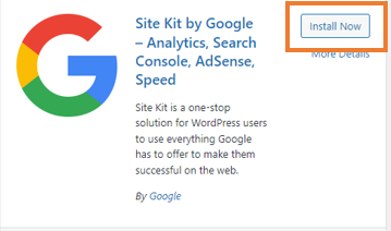 Install Site Kit By Google