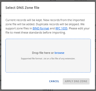 Drop DNS ZOne