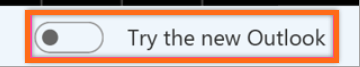Try New Outlook Toggle (Off)