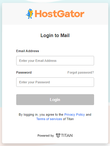 Professional Email - Enter email credentials