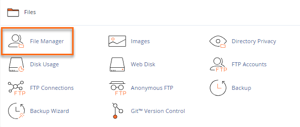 cPanel File Manager