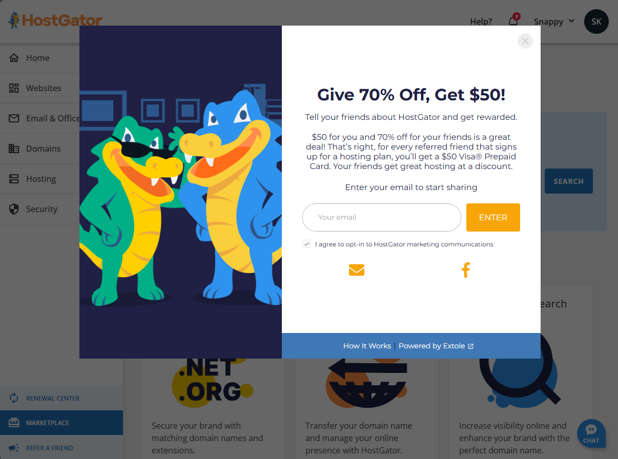 Customer Portal - Refer a Friend