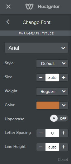 HostGator Weebly Theme thumbnail options