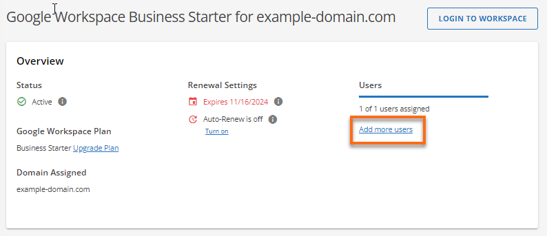 Customer Portal - Add More Users