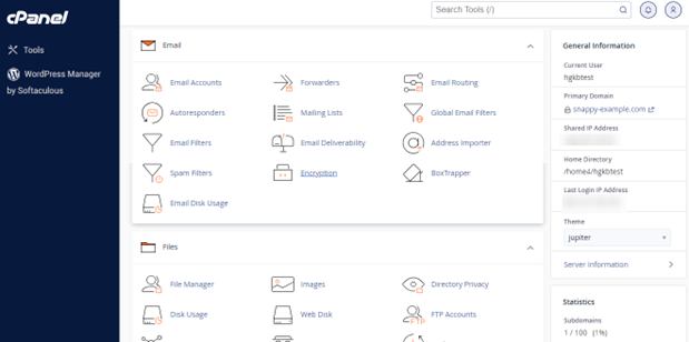 HostGator Control Panel
