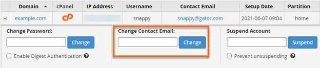 WHM Contact Information