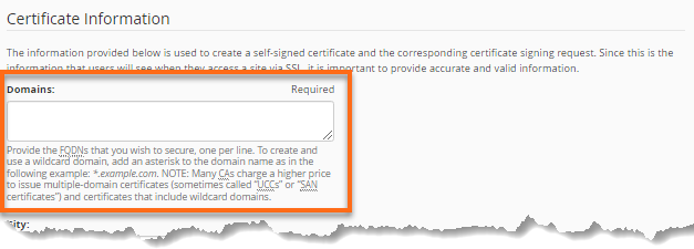HostGator WHM Generate an SSL Certificate and Signing Request