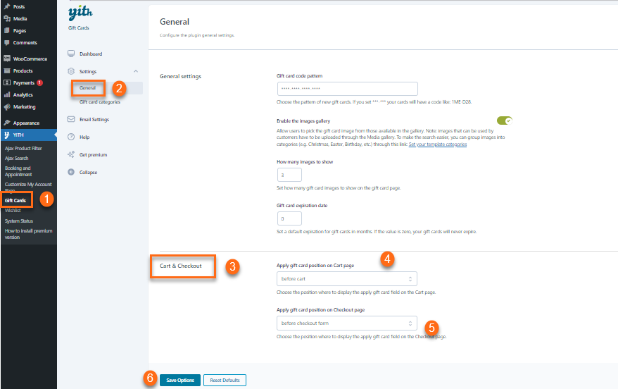 Gift card redemtption
