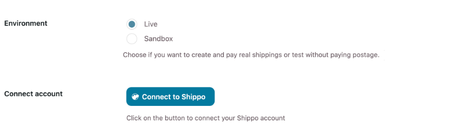 Shipping environment